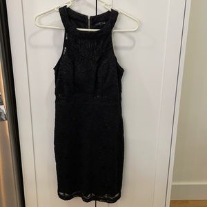 Sparkly black mini dress